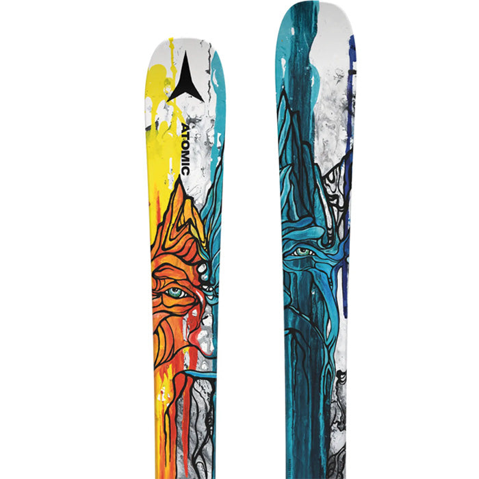 Atomic Bent Chetler Mini junior skis (top graphic) available at Mad Dog's Ski & Board in Abbotsford, BC