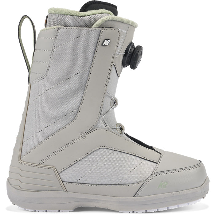 2024 K2 Haven women's snowboard boots (grey) available at Mad Dog's Ski & Board in Abbotsford, BC.