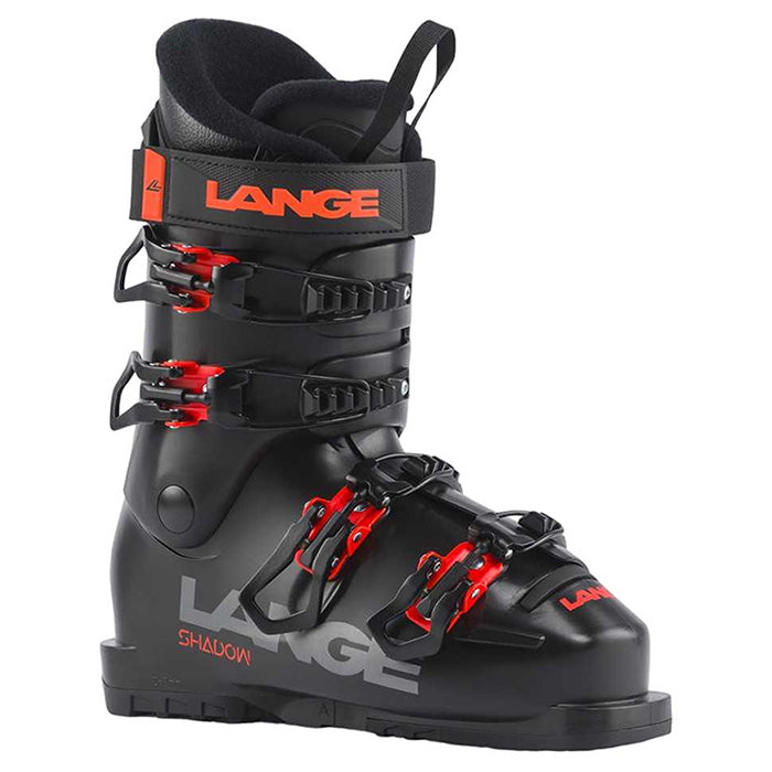 Lange Shadow junior ski boots (black/red) available at Mad Dog's Ski & Board in Abbotsford, BC.