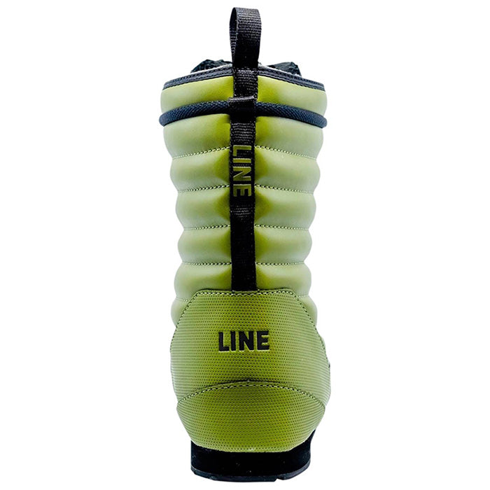 Line Bootie 2.0 unisex après ski booties (green) available at Mad Dog's Ski & Board in Abbotsford, BC.