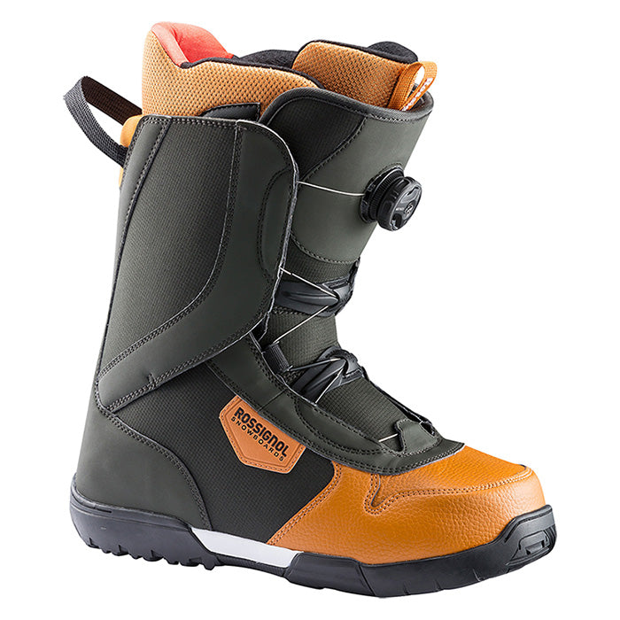 Rossignol Crank BOA H3 snowboard boots (green/brown) available at Mad Dog's Ski & Board in Abbotsford, BC.