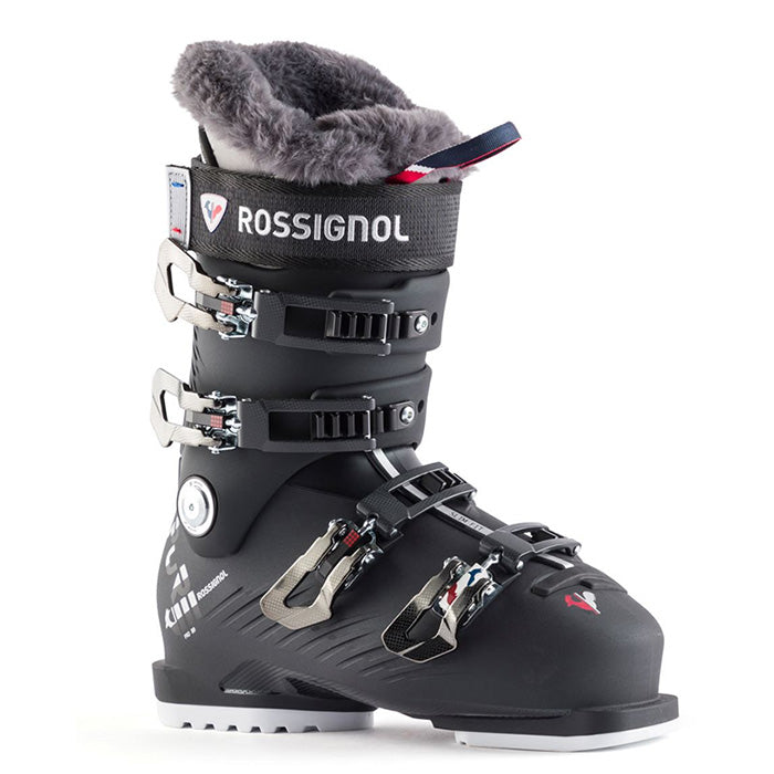 Rossignol Pure Pro 80 women's ski boots (ice black) available at Mad Dog's Ski & Board in Abbotsford, BC.