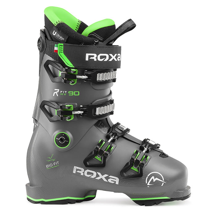 Roxa R/fit 90 GW ski boots (grey/green) available at Mad Dog's Ski & Board in Abbotsford, BC.