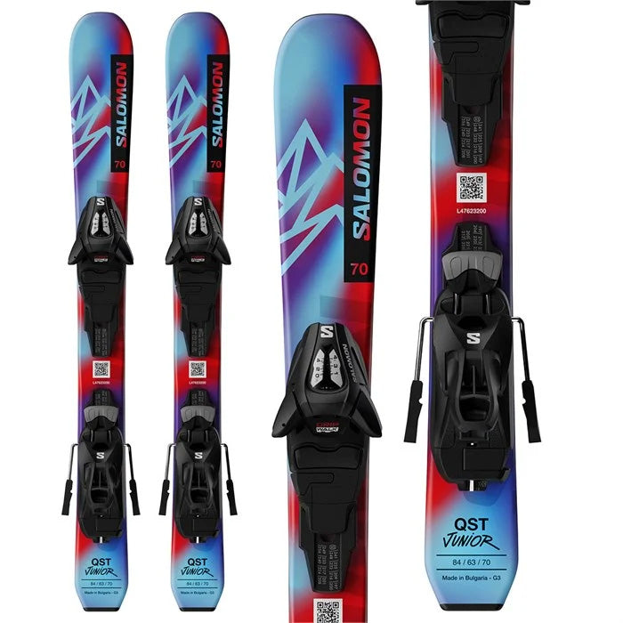 Salomon QST Jr XS Skis w. C5 GW Bindings 2025