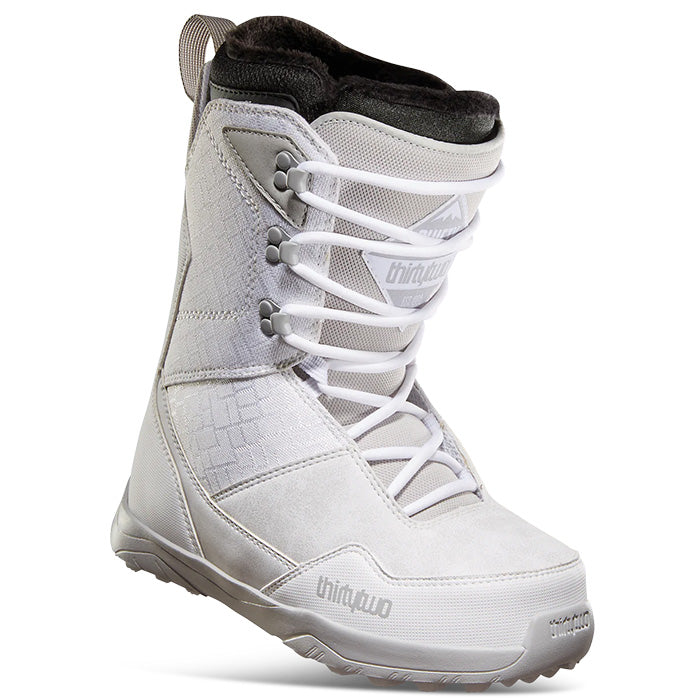 Thirty Two Shifty women's snowboard boots (white) available at Mad Dog's Ski & Board in Abbotsford, BC.