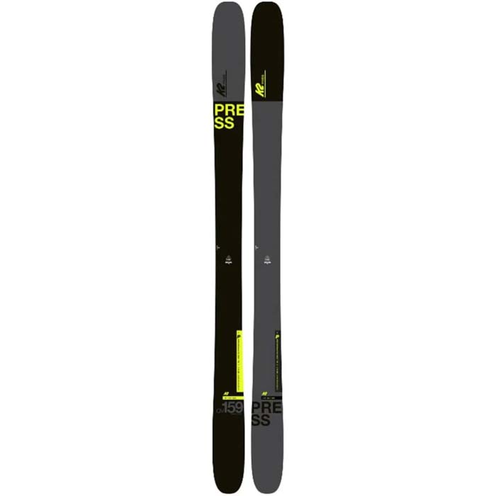 The K2 Press skis (top graphic) are available at Mad Dog's Ski & Board in Abbotsford, BC.