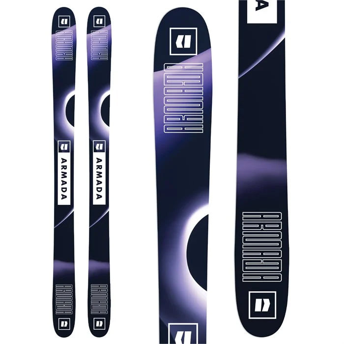 2025 Armada ARV 100 unisex skis (base graphic) available at Mad Dog's Ski & Board in Abbotsford, BC.