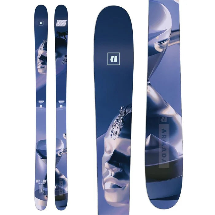 2025 Armada ARV 84 unisex skis (top graphic) available at Mad Dog's Ski & Board in Abbotsford, BC.