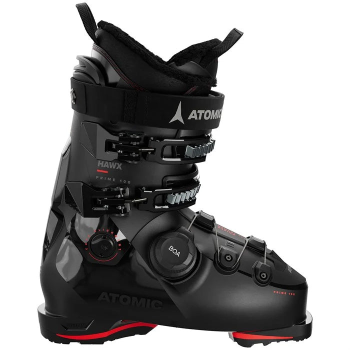 2025 Atomic Hawx Prime 100 BOA GW Ski Boots (blak) available at Mad Dog's Ski & Board in Abbotsford, BC.