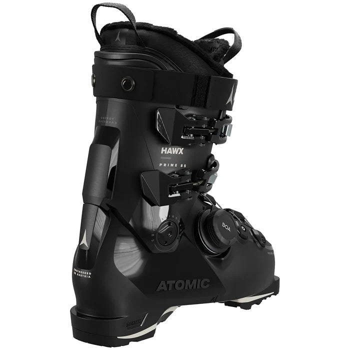 2025 Atomic Hawx Prime 85 BOA W GW Women's Ski Boots (black/stone) available at Mad Dog's Ski & Board in Abbotsford, BC.