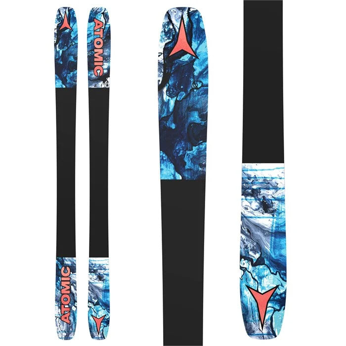 2025 Atomic Bent 100 skis (base graphic) available at Mad Dog's Ski & Board in Abbotsford, BC.