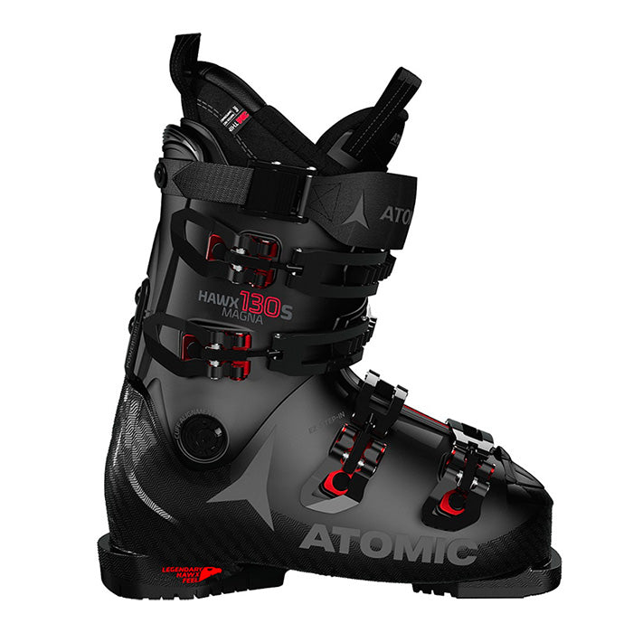 Atomic Hawx Magna 130 S ski boots (black) available at Mad Dog's Ski & Board in Abbotsford, BC.
