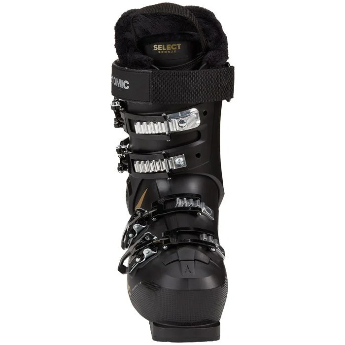 2025 Hawx Magna 75 women's ski boots (black/gold) available at Mad Dog's Ski & Board in Abbotsford, BC.