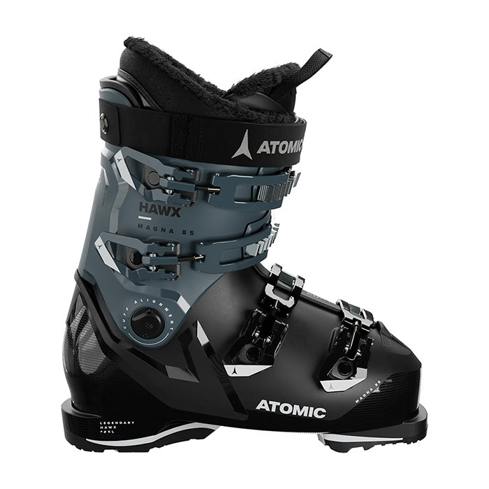 2025 Hawx Magna 85 GW women's ski boots (black, storm, ivory) available at Mad Dog's Ski & Board in Abbotsford, BC.