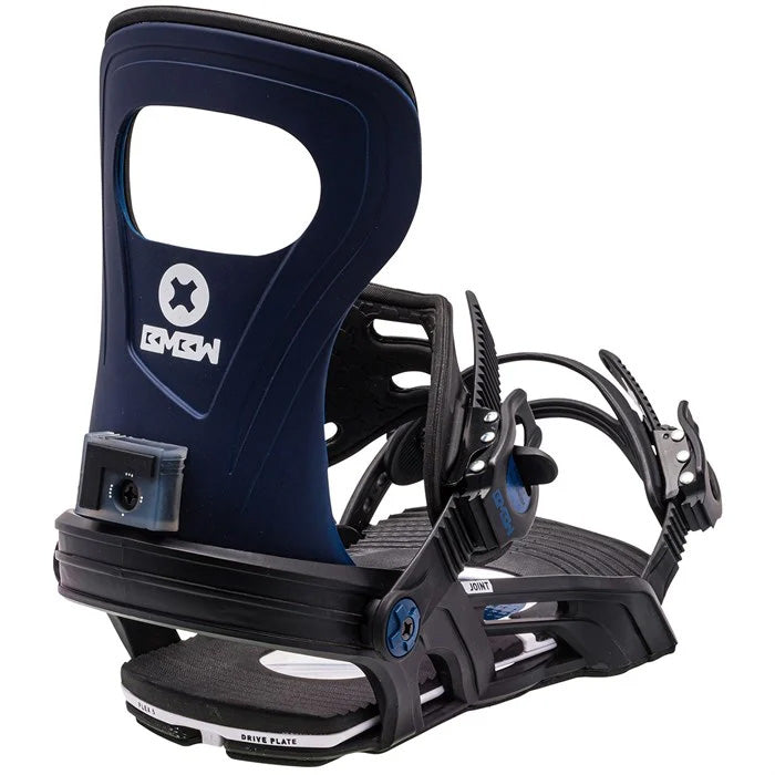 Bent Metal Joint snowboard bindings (blue/black) available at Mad Dog's Ski & Board in Abbotsford, BC.