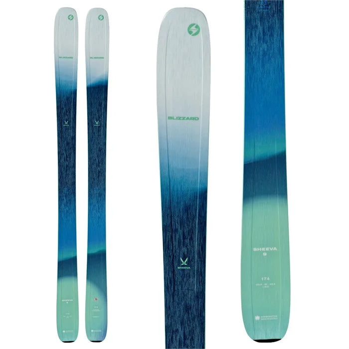 Blizzard Sheeva 9 Women's Skis (teal) available at Mad Dog's Ski & Board in Abbotsford, BC.