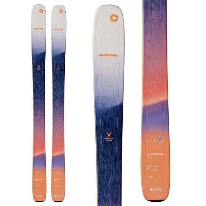 Blizzard Sheeva Team junior/youth skis (top graphic) available at Mad Dog's Ski & Board in Abbotsford, BC.