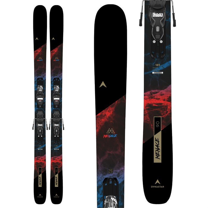 Dynastar M-Menace 90 skis w. Look XP 11 bindings (top graphic) available at Mad Dog's Ski & Board in Abbotsford, BC.