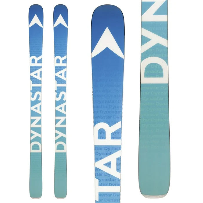 2025 Dynastar M-free 90 Open skis (blue base) available at Mad Dog's Ski & Board in Abbotsford, BC.