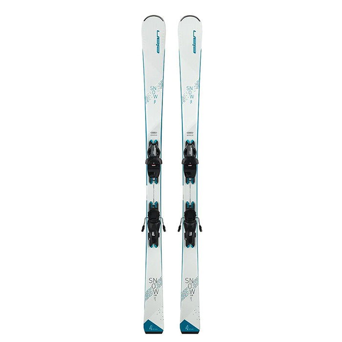 Elan Snow women's skis (white top graphic) available at Mad Dog's Ski & Board in Abbotsford, BC.