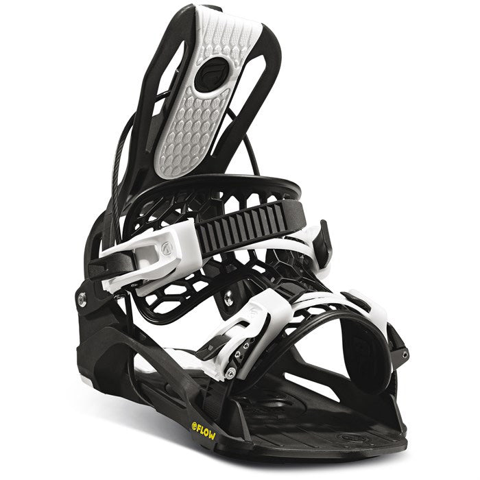 Flow Micron youth snowboard bindings (black) available at Mad Dog's Ski & Board in Abbotsford, BC
