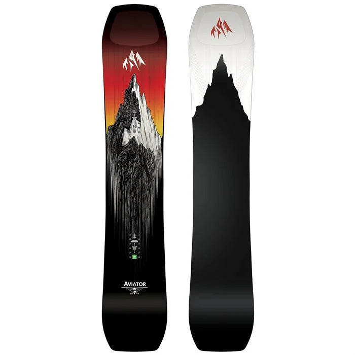 Jones Aviator 2.0 snowboard (top and base graphics) available at Mad Dog's Ski & Board in Abbotsford, BC.