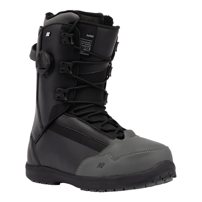 K2 Darko snowboard boots (black) available at Mad Dog's Ski & Board in Abbotsford, BC.
