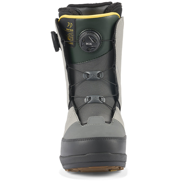K2 Maysis snowboard boots (workwear colour way) available at Mad Dog's Ski & Board in Abbotsford, BC.