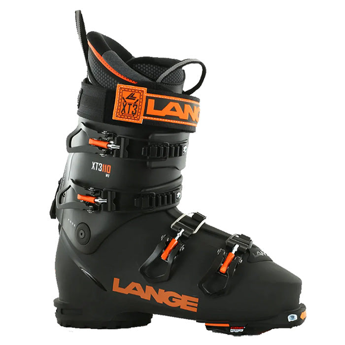 Lange XT3 FREE 110 MV GW ski boots (black/orange) available at Mad Dog's Ski & Board in Abbotsford, BC.
