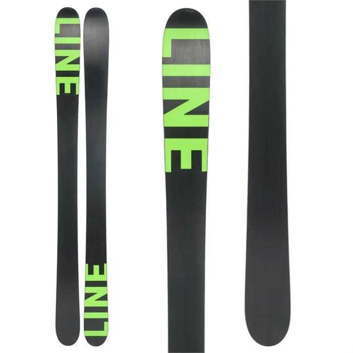 Line Bacon 108 skis (base graphic, green, black) available at Mad Dog's Ski & Board in Abbotsford, BC.