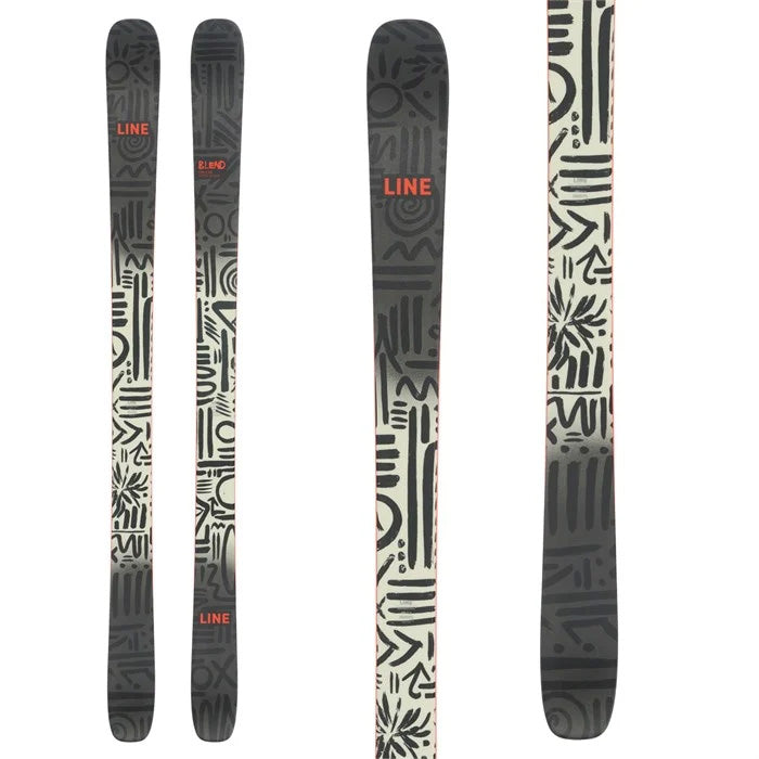 2024 Line Blend Skis (top graphic) available at Mad Dog's Ski & Board in Abbotsford, BC.