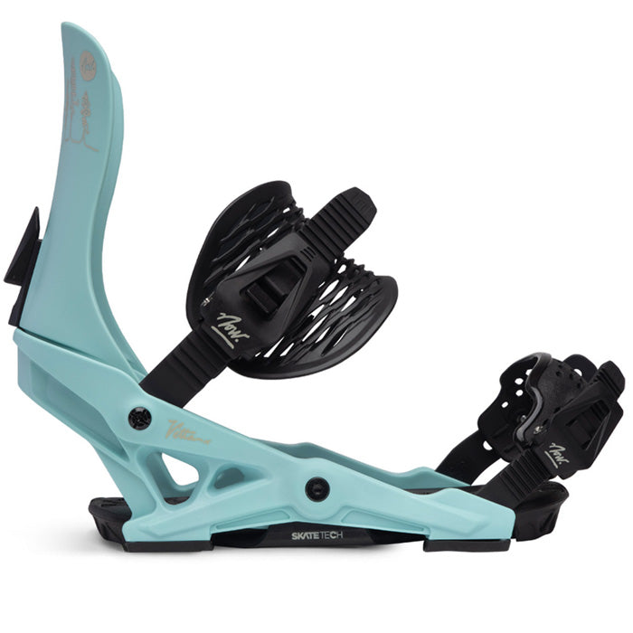 NOW Vetta ladies snowboard bindings (arctic blue) available at Mad Dog's Ski & Board in Abbotsford, BC.