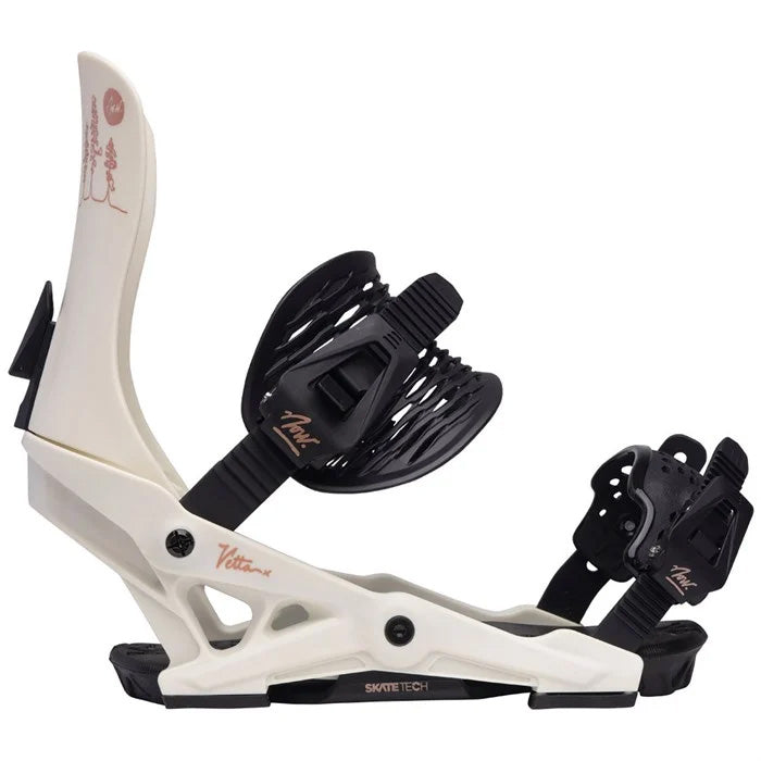 NOW Vetta ladies snowboard bindings (chalk) available at Mad Dog's Ski & Board in Abbotsford, BC.