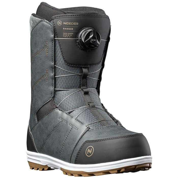 Nidecker Ranger snowboard boots (grey) available at Mad Dog's Ski & Board in Abbotsford, BC.