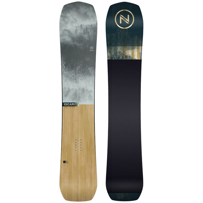 Nidecker Escape snowboard (top and base graphic) available at Mad Dog's Ski & Board in Abbotsford, BC.