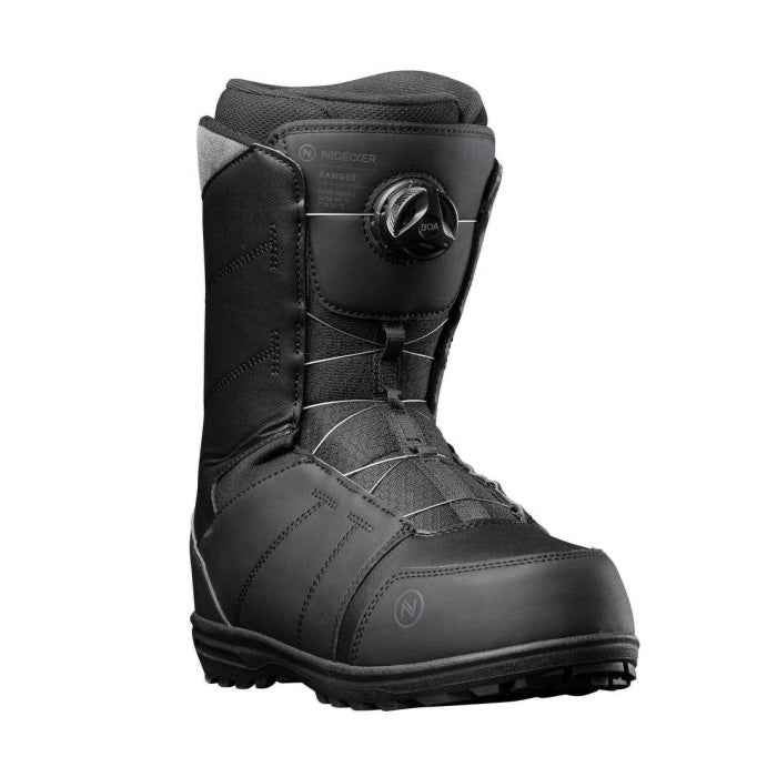 2023 Nidecker Ranger snowboard boots (black) available at Mad Dog's Ski & Board in Abbotsford, BC.