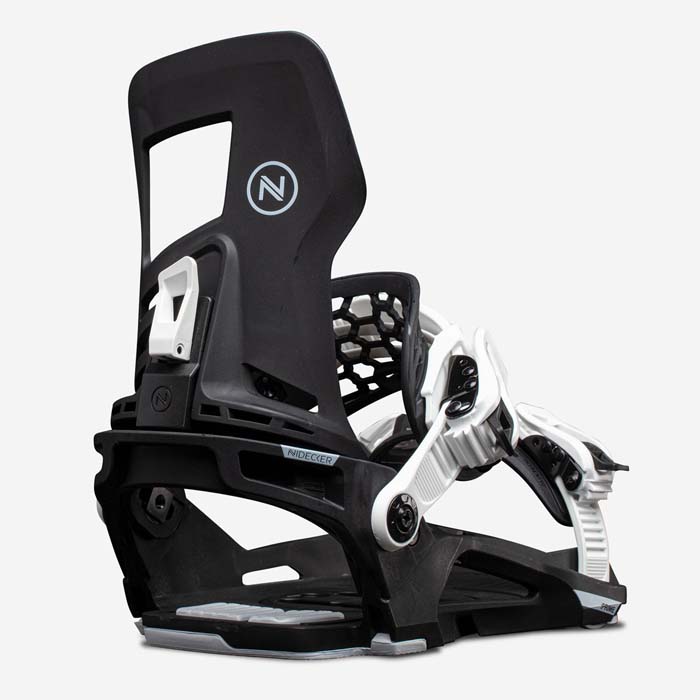 Nidecker Prime junior snowboard bindings (back view) available at Mad Dog's Ski & Board in Abbotsford, BC.