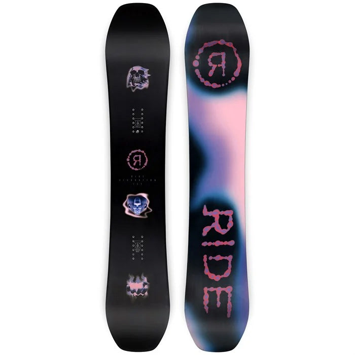 2024 Ride Algorhythm snowboard (top and base graphics) available at Mad Dog's Ski & Board in Abbotsford, BC.