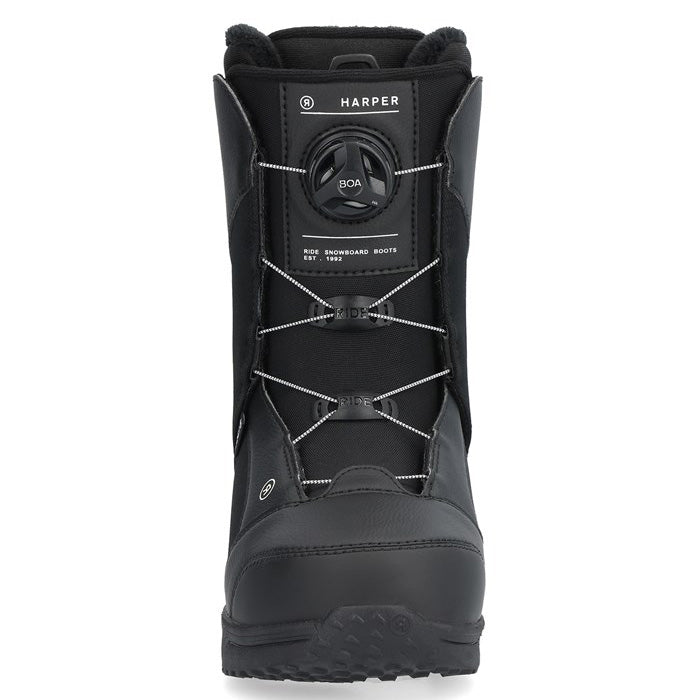 2025 Ride Harper women's snowboard boots (black) available at Mad Dog's Ski & Board in Abbotsford, BC.