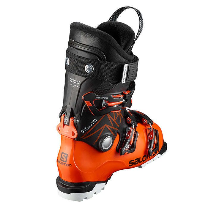 Salomon QST Access 70 T junior/youth ski boots (black/orange) available at Mad Dog's Ski & Board in Abbotsford, BC.