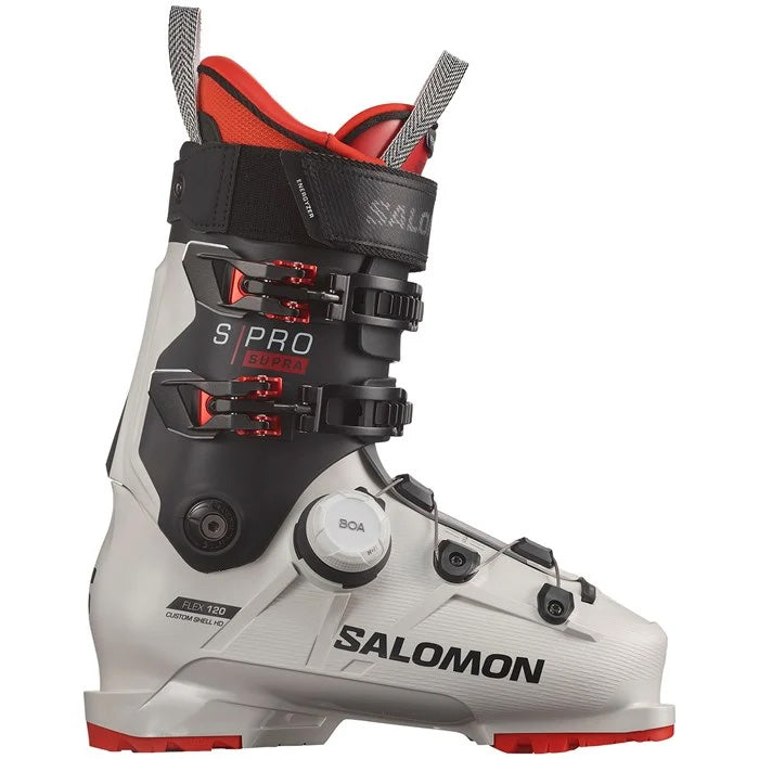 Salomon S/Pro Supra BOA 120 GW ski boots (black/red) available at Mad Dog's Ski & Board in Abbotsford, BC.