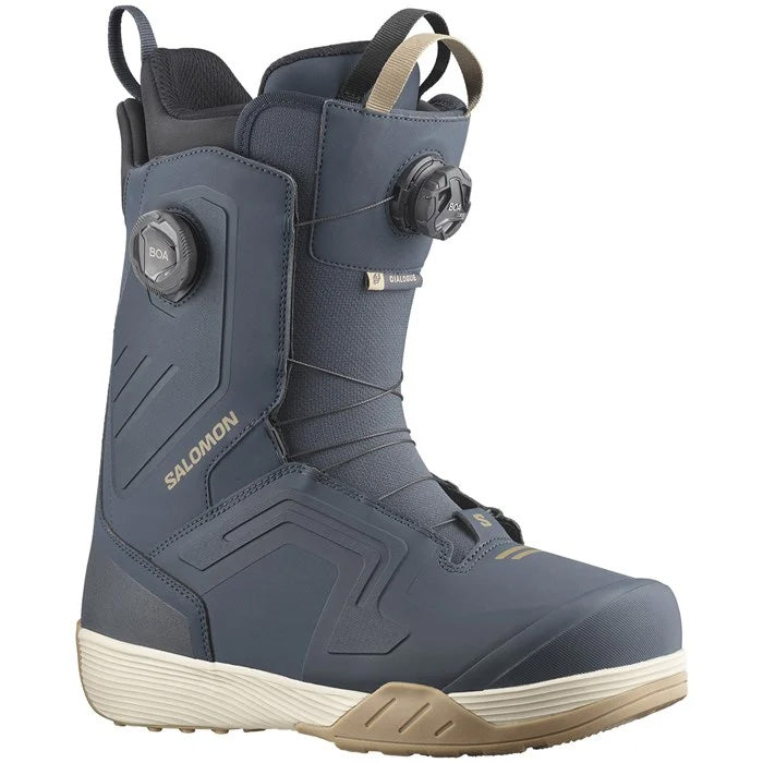 2025 Salomon Dialogue Dual BOA snowboard boots (blue) available at Mad Dog's Ski & Board in Abbotsford, BC.