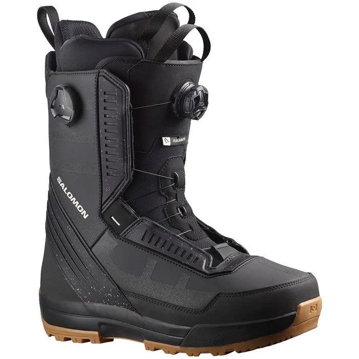 2025 Salomon Malamute Dual BOA snowboard boots (black) available at Mad Dog's Ski & Board in Abbotsford, BC.