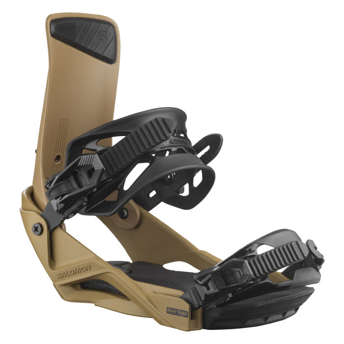 2025 Salomon Rhythm unisex snowboard bindings (brown) available at Mad Dog's Ski & Board in Abbotsford, BC.