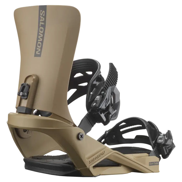 2025 Salomon Rhythm unisex snowboard bindings (brown) available at Mad Dog's Ski & Board in Abbotsford, BC.