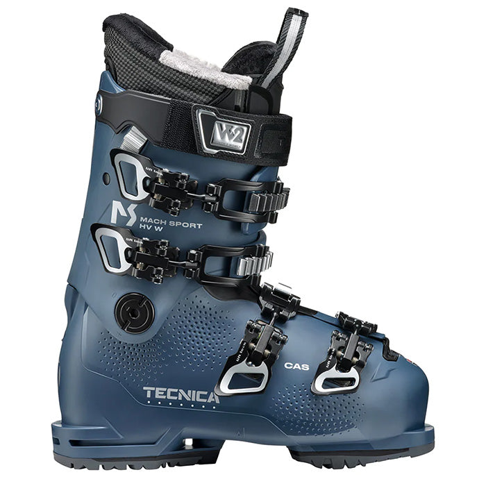 Tecnica Mach Sport 75 HV women's ski boots (dark avio) available at Mad Dog's Ski & Board in Abbotsford, BC.