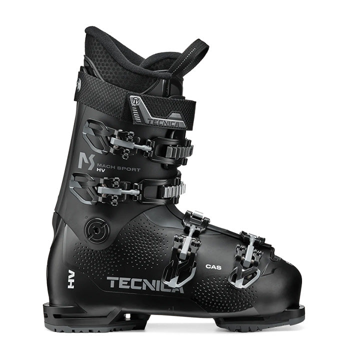Tecnica Mach Sport HV 70 ski boots (black) available at Mad Dog's Ski & Board in Abbotsford, BC.