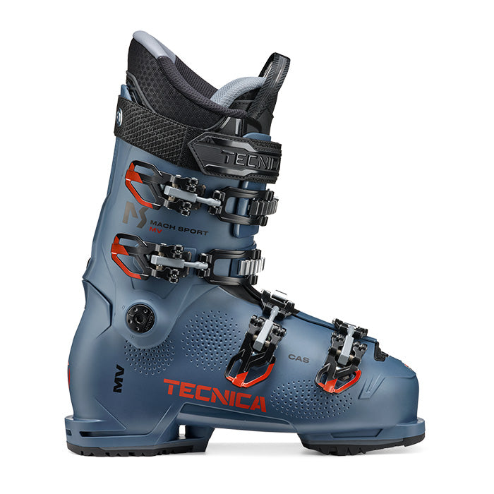Tecnica Mach Sport MV 90 ski boots (dark avio) available at Mad Dog's Ski & Board in Abbotsford, BC.