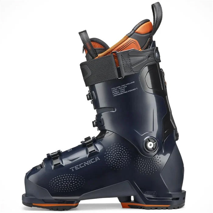 Tecnica Mach1 MV 120 ski boots (ink blue) available at Mad Dog's Ski & Board in Abbotsford, BC.