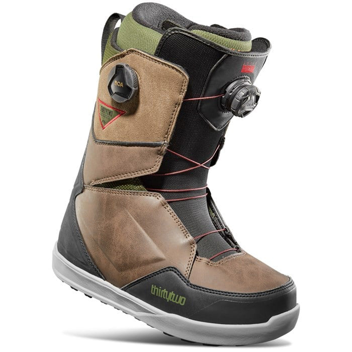 Thirty Two Lashed Double Boa snowboard boots (brown) available at Mad Dog's Ski & Board in Abbotsford, BC.